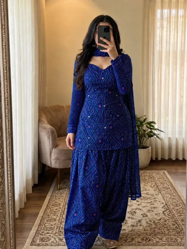 এক্সক্লসিভ চন্দি প্রিন্ট ফারসী সেট